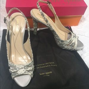 Kate Spade lizard Glenda Sandals, orig $295
